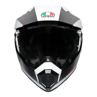 AGV AX9 Pacific Road Full Face Motorcycle Helmet - Matte Black/White/Red