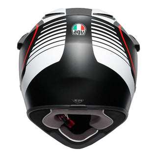 AGV AX9 Pacific Road Full Face Motorcycle Helmet - Matte Black/White/Red