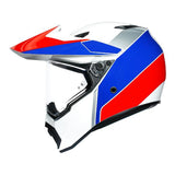 AGV AX9 Atlante Motorcycle Full Face Helmet - White/Blue/Red