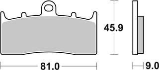 SBS FRICTION - Sinter Front Brake Pads - 778HS-