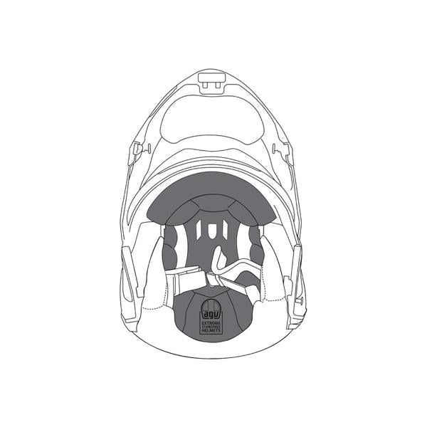 AGV Removable Helmet Crown Pad Sportmodular - XXL