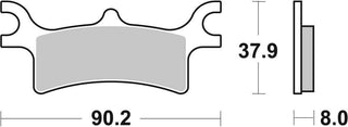 SBS FRICTION - Sinter Off Road Rear Brake Pads - 787SI-