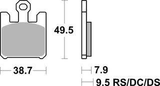 SBS FRICTION - Road Sport & Track Sinter Front Brake Pads - 788RST-