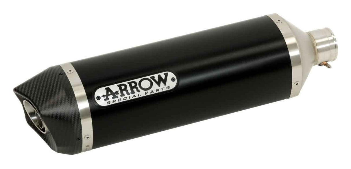 Arrow Maxi Race-Tech Dark Aluminium Slip-On Muffler w/Carbon End Cap for BMW R 1200 GS/GS Adventure 13-18/R 1250 GS 19-20