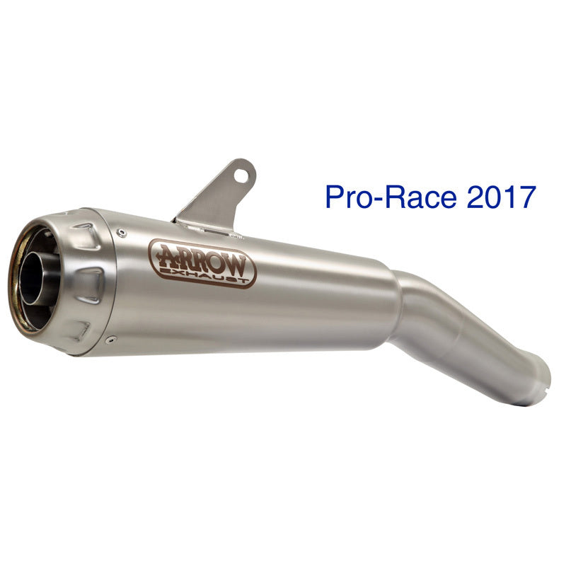 Arrow Pro-Race Titanium Slip-On Mufflers w/Titanium End Cap for Ducati Scrambler 1100 08-20