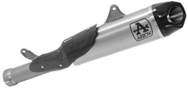 Arrow Works Titanium Slip-On Muffler w/Carbon End Cap for Honda CBR 1000 RR-R 20-21