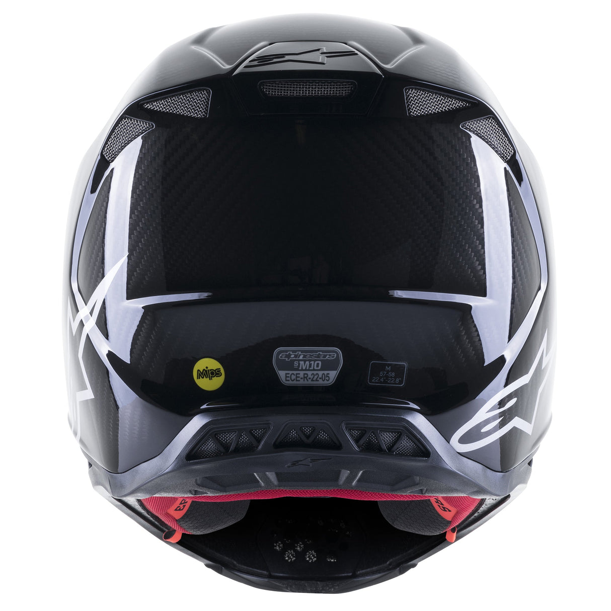 Alpinestars Supertech SM10 Solid Ece 22.06 Helmet - Gloss Black Carbon