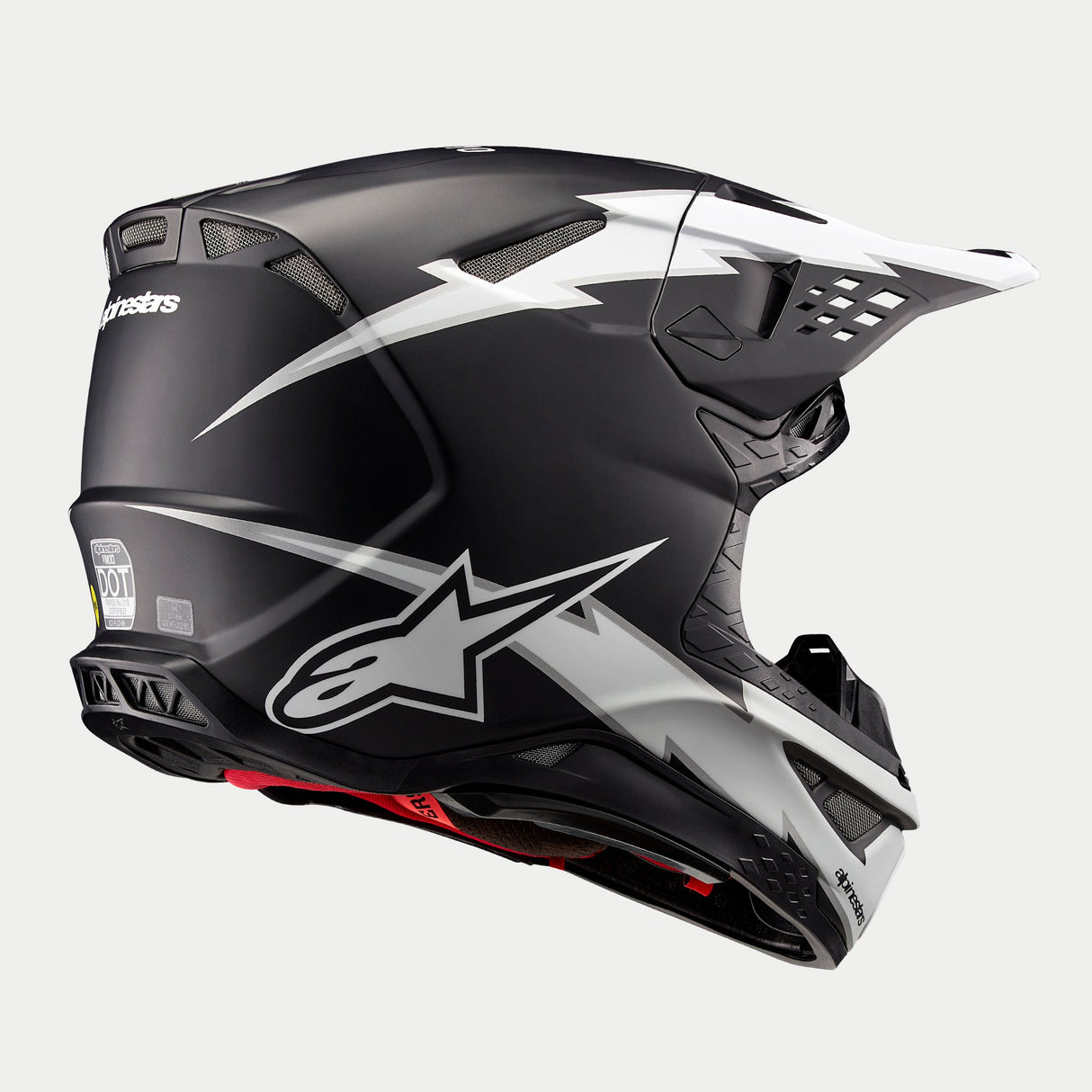 Alpinestars Supertech SM10 Ampress Ece 22.06 Helmet - Black White Matt