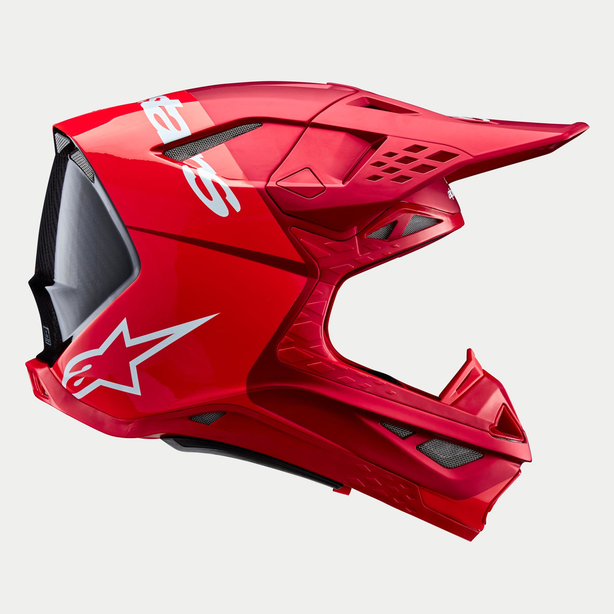 Alpinestars Supertech SM10 Flood Ece 22.06 Helmet - Fluro Red Matt and Gloss