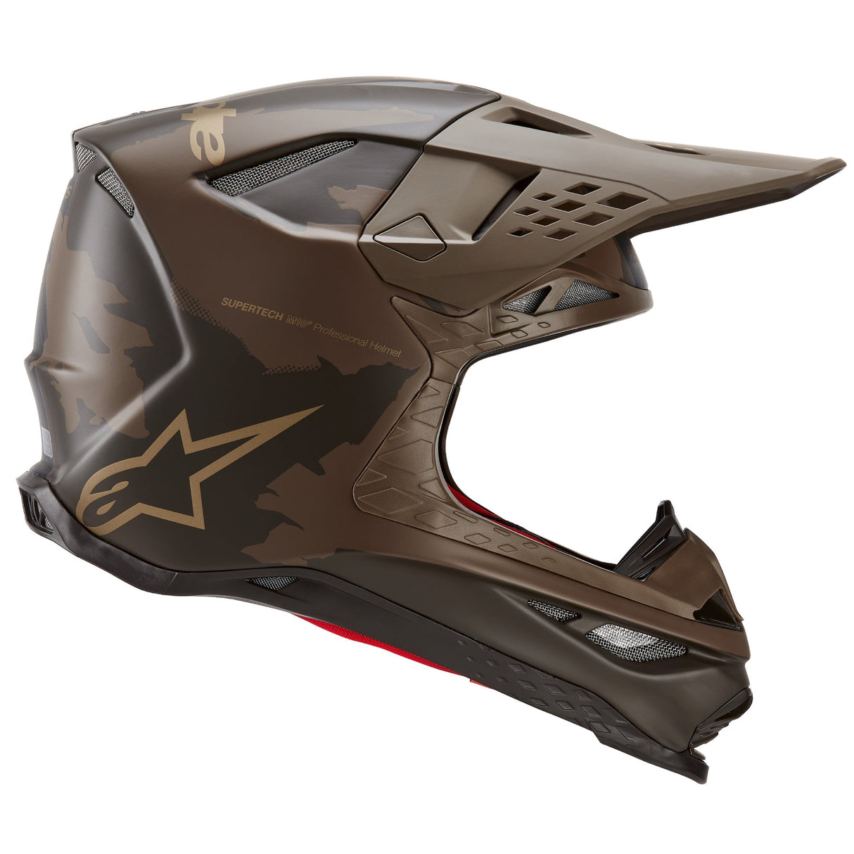 Alpinestars Supertech SM10 Le Squad 23 Helmet - Darkbrown Kangaroo Gold