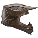 Alpinestars Supertech SM10 Le Squad 23 Helmet - Darkbrown Kangaroo Gold