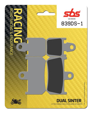 SBS FRICTION - Dual Sinter Racing Brake Pads Moto2, 3 & WSBK Spec - 839DS-