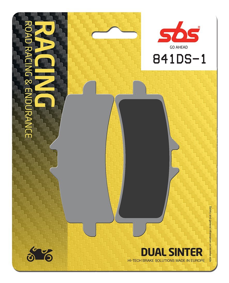 SBS Dual Sinter Racing Brake Pads WSBK Spec (3.5Mm Backing Plate) - 841DS-