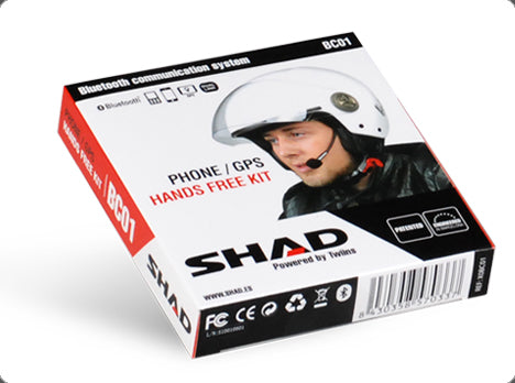 Shad BC01 Bluetooth Intercom - Hands Free Kit - Black