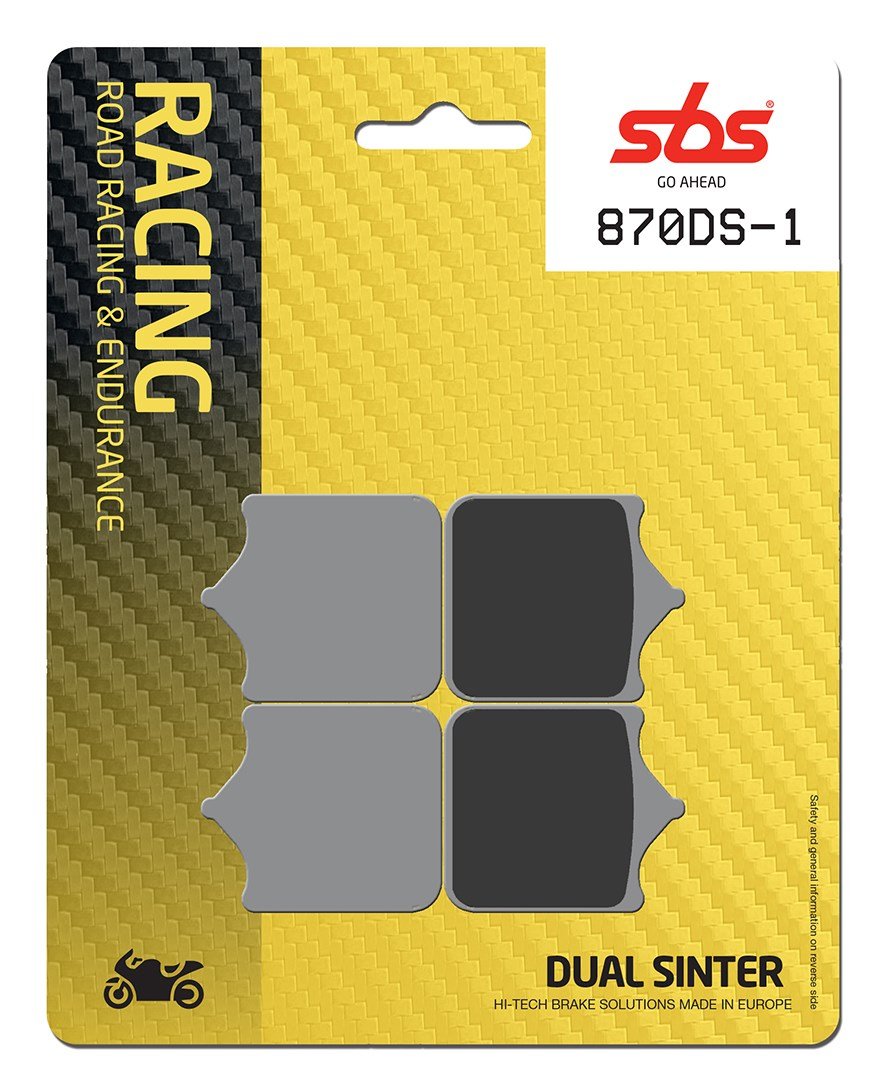SBS Dual Sinter Racing Brake Pads WSBK Spec - 870DS-