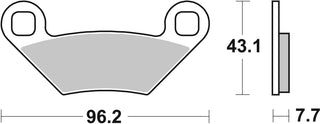 SBS FRICTION - Sinter Front / Rear ATV Brake Pads - 899ATS-