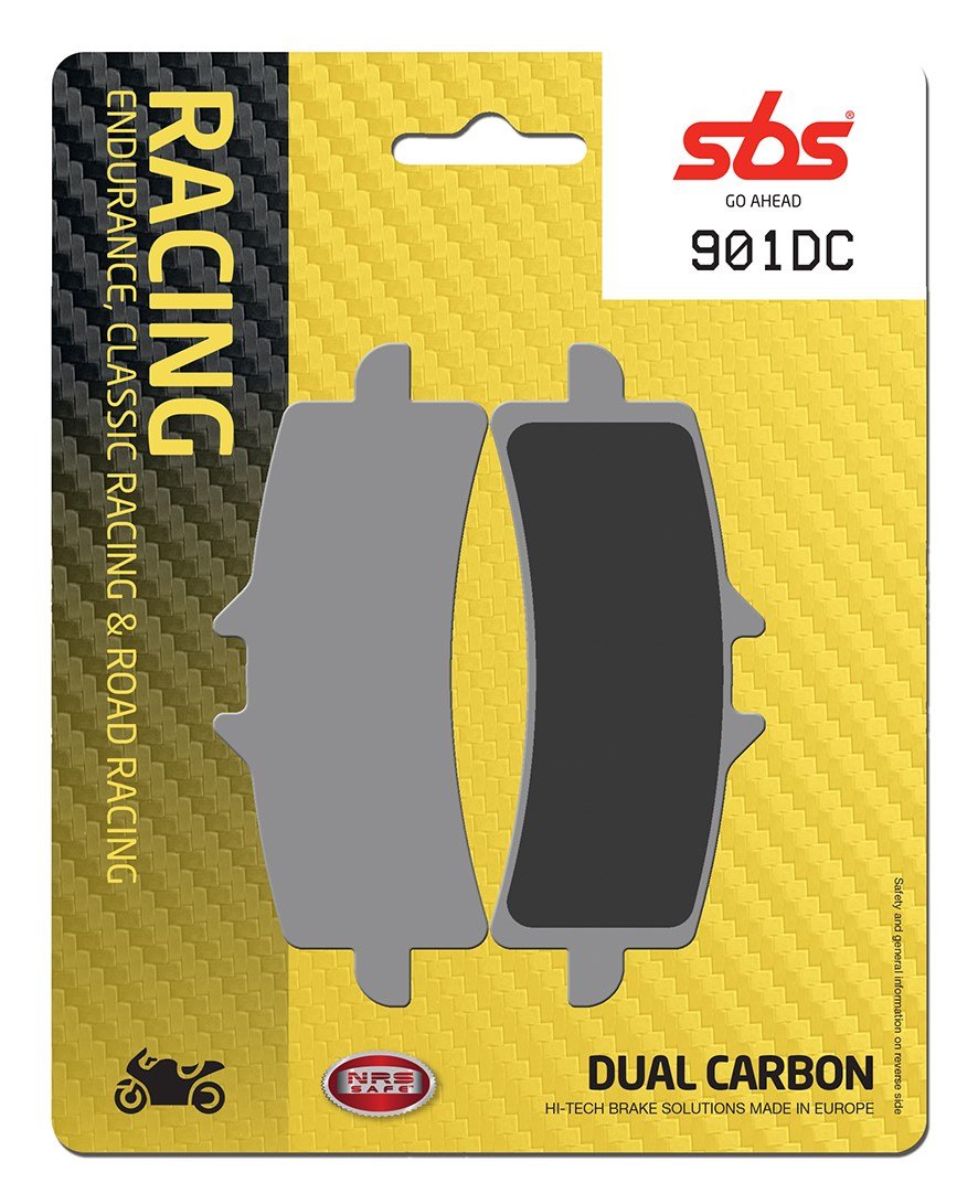 SBS Dual Carbon Racing Brake Front (4Mm Backing Plate) - 901DC-