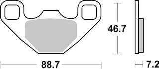 SBS Sintered Brake Pads Off Road FR-RR - 906SI-