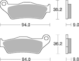SBS FRICTION - Carbon Tech Front / Rear H-D Brake Pads - 924H.CT-
