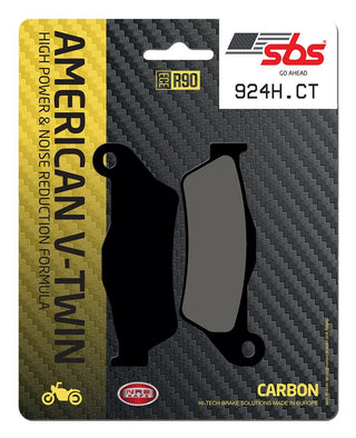 SBS FRICTION - Carbon Tech Front / Rear H-D Brake Pads - 924H.CT-