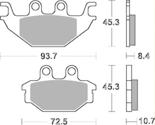 SBS Hd Sintered Brake Pads Rear - 930H.LS-