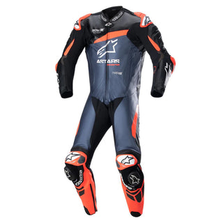 Alpinestars GP Plus V4 Leather Suit - Black Red/Fluro Dark/Blue