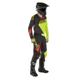 Alpinestars 2020 Techstar Factory Motocross Jersey - Black/Fluro Yellow/Fluro Red