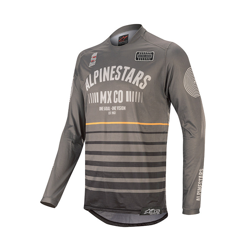 Alpinestars 2020 Racer Tech Flagship Motocross Jersey - Black/Dark/Grey/Orange