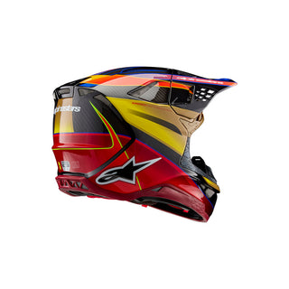 Alpinestars Supertech SM10 Era Ece 22.06 Helmet - Gold Yellow Rio Red Gloss