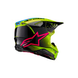 Alpinestars Supertech SM10 Unite Helmet - Fluro Yellow Black Diva Pink Gloss
