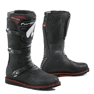Forma Boulder Motorcycle Boots - Black - MotoHeaven