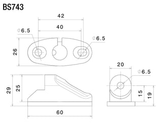 Rizoma Sport Mount L Mirror Adapter Black for Kawasaki Ninja 1000 ZX-10R 08-10/MV Agusta F3 675/F4 1000/Suzuki GSX-R600/R750/R1000