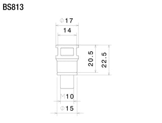 Rizoma Direct Mount Mirror Adapter Black for BMW F 800 GS Adventure/R1200 GS/R1250 GS
