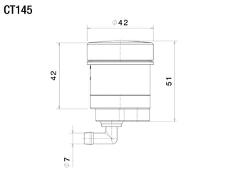Rizoma Pure Clutch Fluid Reservoir - Sandstone