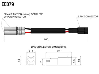 Rizoma Indicators Cable Kit For Ducati Most Models EE079H