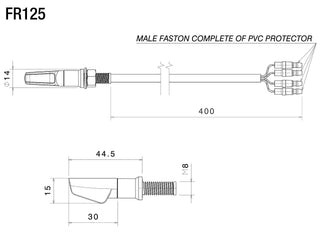 Rizoma LEGGERA S Rear Indicator FR125A - Silver