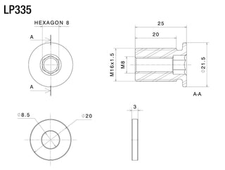 Rizoma Proguard System And Rizoma End Mount Mirror Mounting Kit LP335B