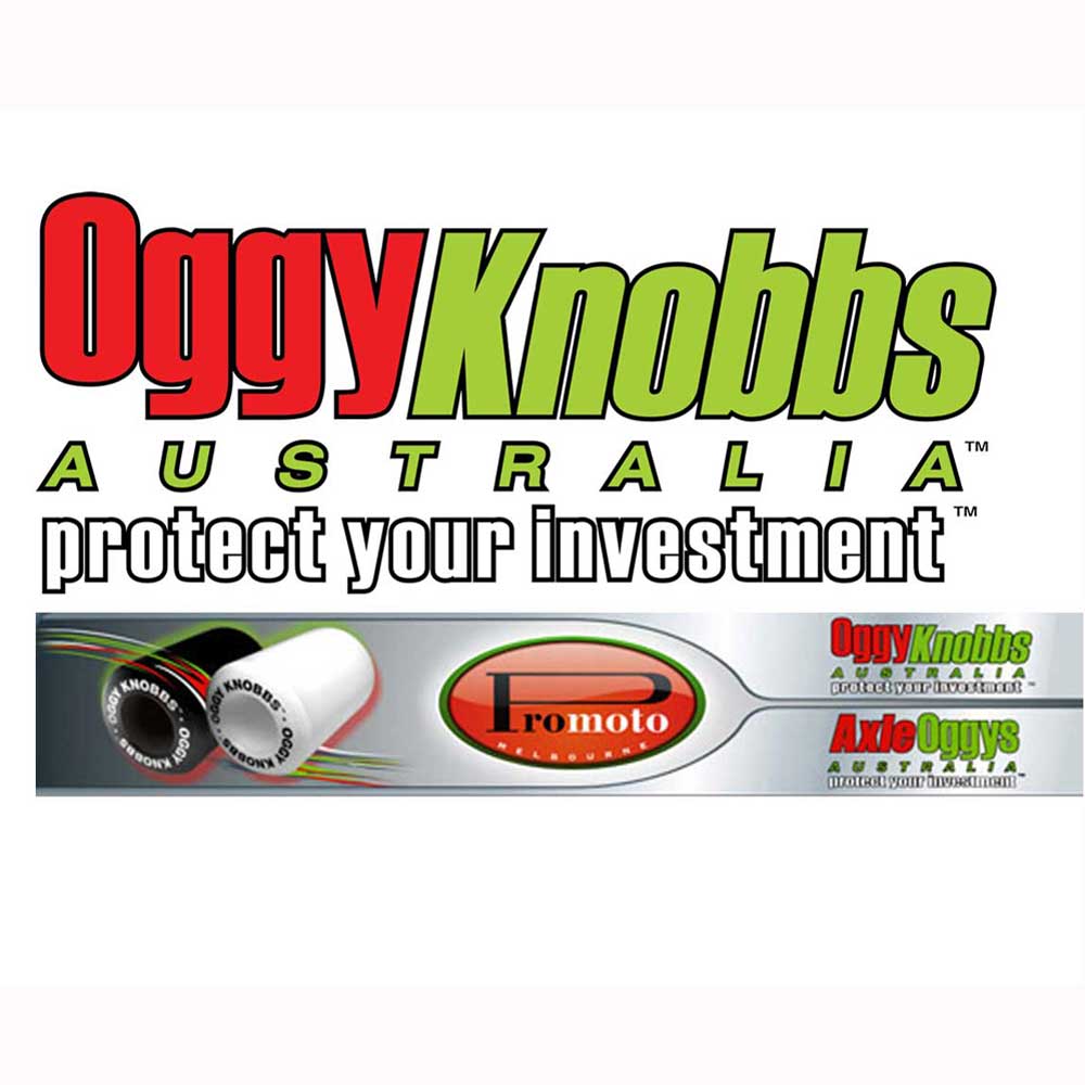 Oggy Knobbs CBR600RR 09-12 (Frame Slider Kit; cut type jig included) - White