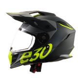 Eldorado ESD E30 Graphic E301 Helmet - Black/Grey/Fluro Yellow