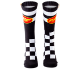 FMF Checkers Socks - 2 Pack (1 Black/ 1 White)