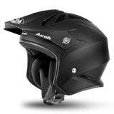 Airoh TRS-S Trial Motorcycle Helmet - Matte Black