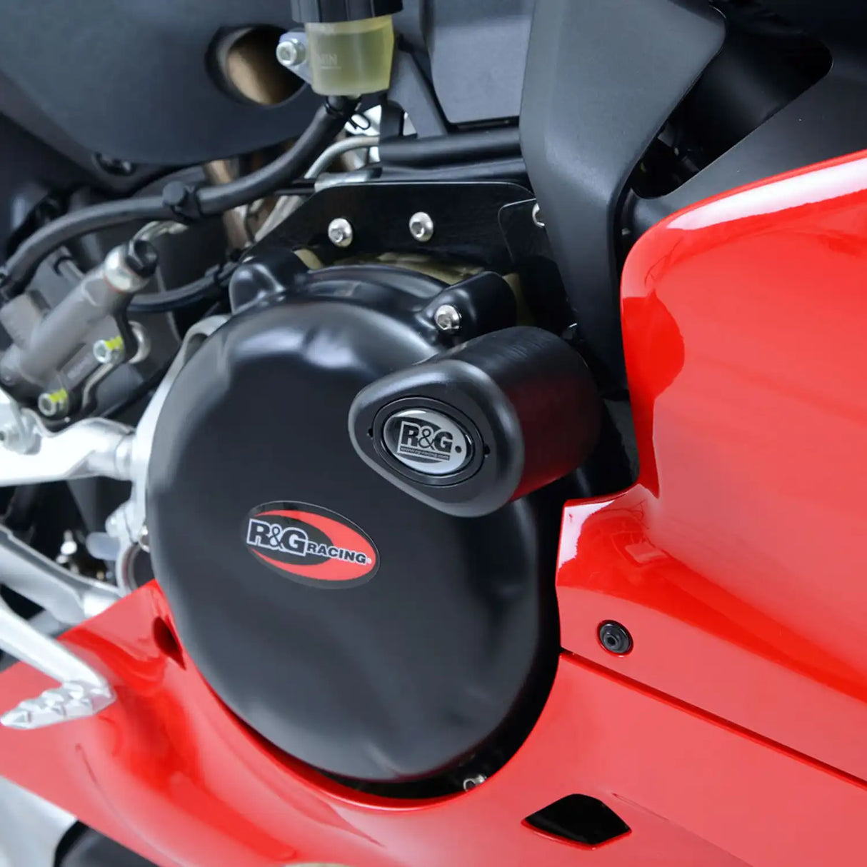 R&G Crash Protectors - Aero Style for Ducati 899 / 959 / 1199 / 1299 Panigale ,Panigale V2 '20- [No Drill Kit] - Black