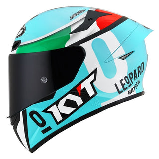 KYT TT Course Tourist Helmet - Leopard Replica