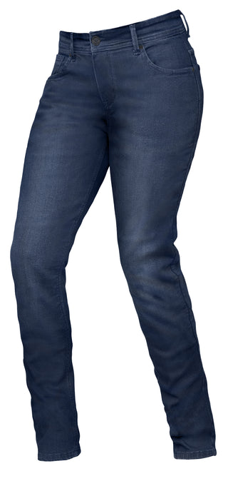 Dririder Xena Ladies Over The Boot Straight Short Legs Protective Jeans - Indigo