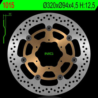 NG Brakes OEM Replacement Rotor NG1015
