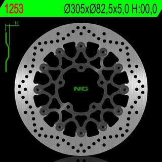 NG Brakes OEM Replacement Rotor NG1253