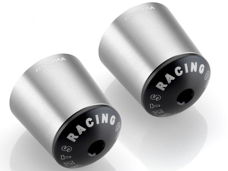 Rizoma 2color Conical Bar-End plug For OEM Handlebar MA510A - Silver