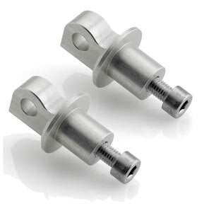 Rizoma Peg Adaptors For Footpegs PE722A - Silver