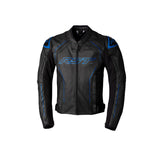 RST S-1 CE Leather Jacket - Black/Grey/Blue
