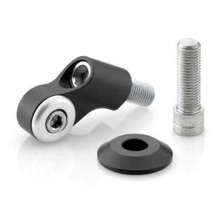 Rizoma Side Mount Mirror Adapter Black for Ducati Multistrada Enduro 1200/1200 S ABS/1200 S/ABS/Multistrada 1260/S/Pikes Peak